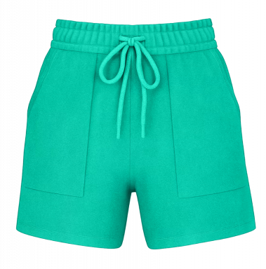 Adult Garment Dye Women's Shorts Island Green (GDWS-100)